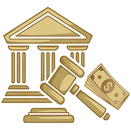 Levy and garnishment icon